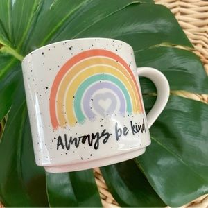 Coco + Lola Pride premium collection “Always Be Kind” rainbow coffee tea mug cup